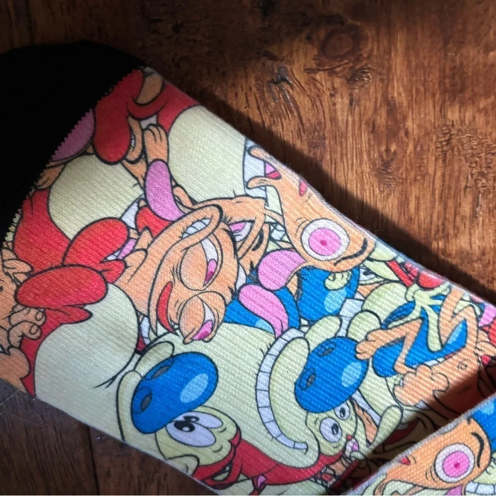 Odd Socks REN & STIMPY- men’s crew socks